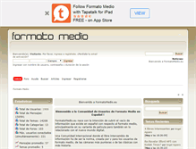 Tablet Screenshot of formatomedio.eu